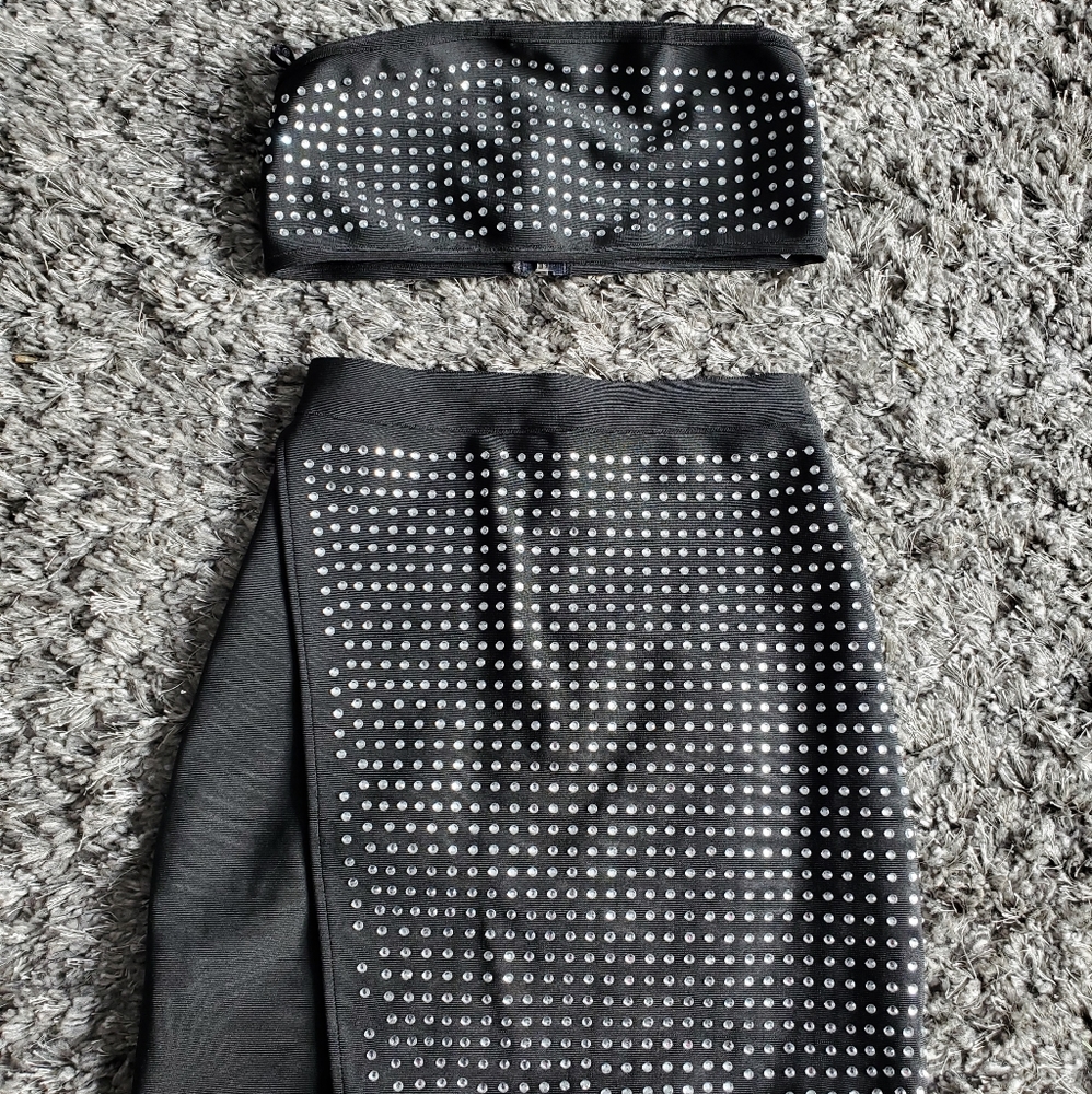 Black Bandeau Set